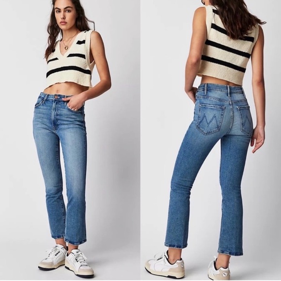 MOTHER Denim - MOTHER The Hustler Scinic Route Cropped Straight Jeans